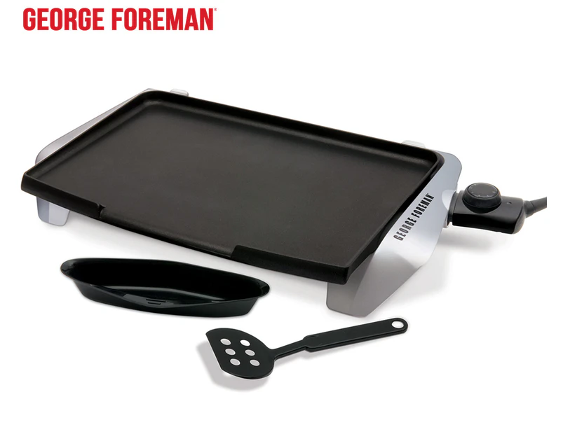 George Foreman Electric Griddle - Silver GREG10