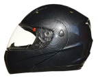 Full Face Modular Flip Up Front Motorcycle Helmet Carbon Graphic AS/NZS1698