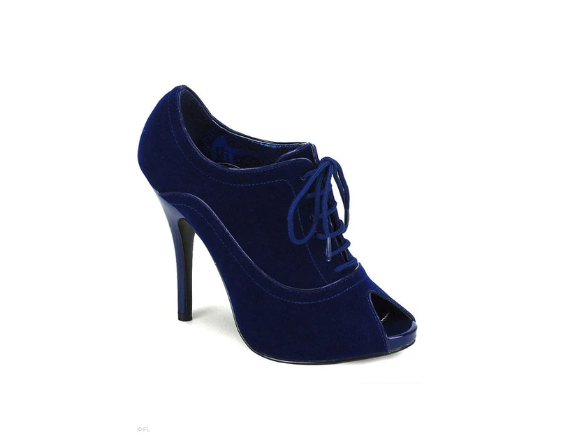 Laurence Velvet Bootie (Available in SAPPHIRE)