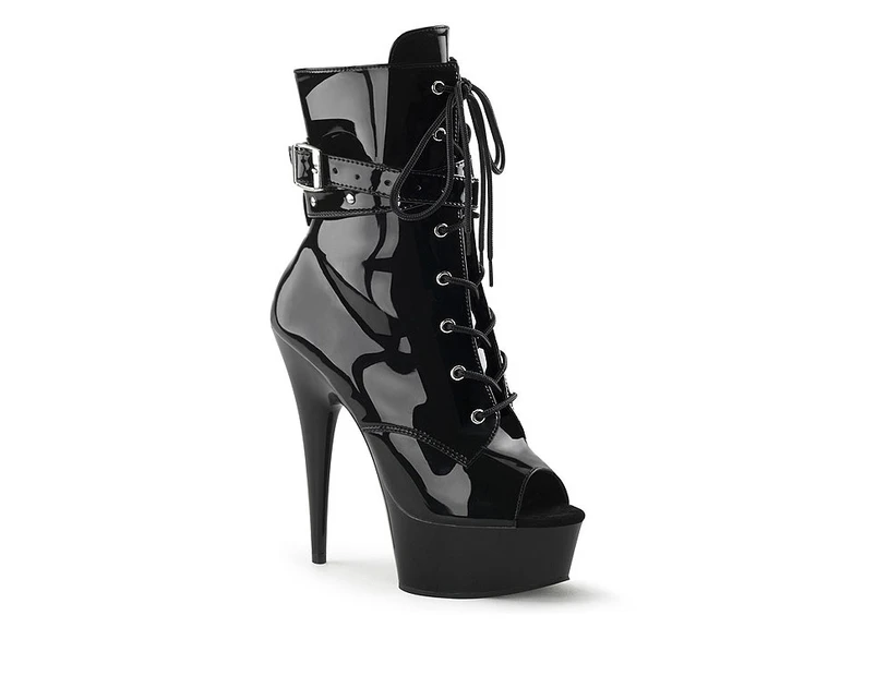 6" Heel Delight Patent Bootie (Available in BLACK)