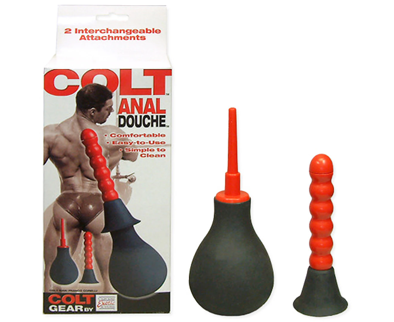 Anal Douche Anal Cleaner Sex Accessory Adult Pleasure (Black)