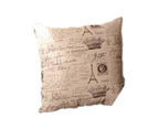 French Scripted Cushion Cover
