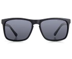 Dirty Dog Men's Ram Polarised Sunglasses - Satin Black/Grey