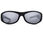 Dirty Dog Men's Jaba Polarised Sunglasses - Satin Black/Silver