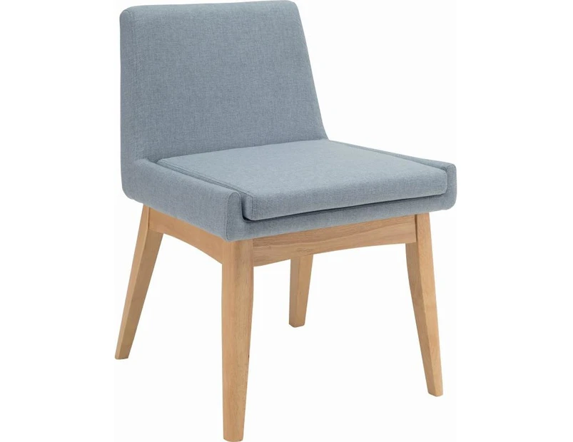 Medita Dining Chair - Oak & Aquamarine