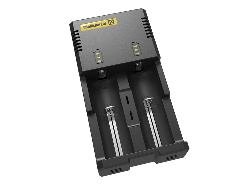 Nitecore I2 2-Channel Battery Charger - Black 