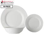Maxwell & Williams Basics 18-Piece European Dinner Set - White