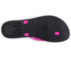 Ipanema Girls' Maize Thongs - Black/Pink