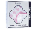 Bubba Blue Polka Dots Rev Cuddle Blanket -Pink
