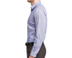 CK Men's Slim Fit Dot Shirt - Navy Blue