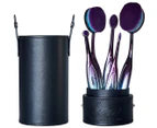 Illuminate Me 5-Piece Oval Cosmetic Brush Set w/ Cylinder