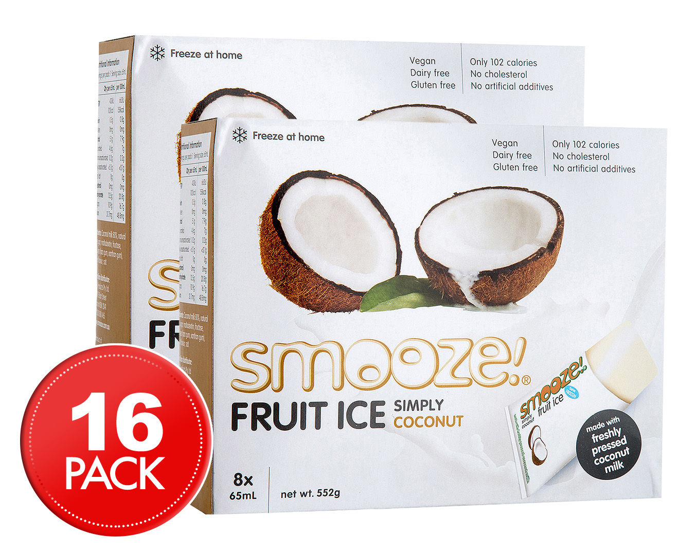 smooze coconut ice blocks