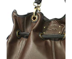Rosa Bella Como Genuine Leather Handbag - Brown