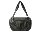 Rosa Bella Ravenna Genuine Leather Handbag - Black