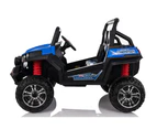 Golf Cart Style Electric Ride On Car 12V Battery 2 Seats 2.4G Remote Blue