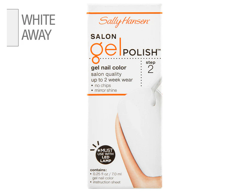 Sally Hansen Salon Gel Polish Gel Nail Colour 7mL - #110 White Away