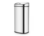 68L Silver Chrome Sensor Operated Touch Less Dust Bin