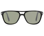 Serengeti Empoli Polarised Sunglasses - Shiny Black/Green