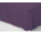 1000+ Pure Cotton Sateen Valance  Grape King bed