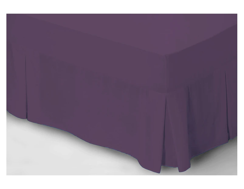 1000+ Pure Cotton Sateen Valance  Grape King bed