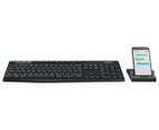 Logitech K375s Multi Device Wireless Keyboard & Stand Combo - Black