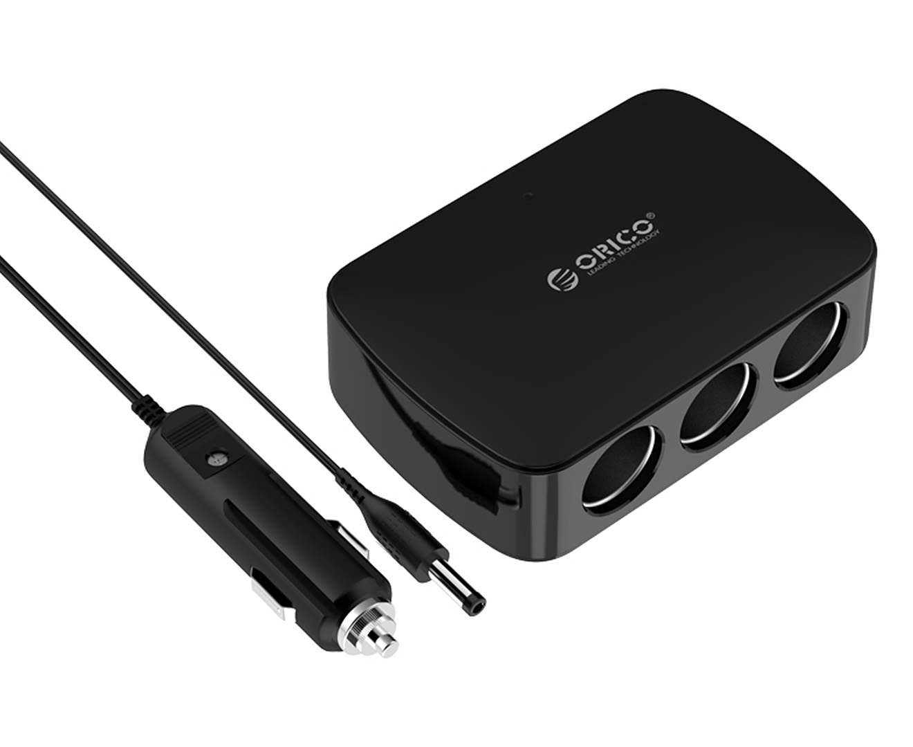 Orico 4-Port USB & 3-Port Cigarette Lighter Charging Station - Black ...