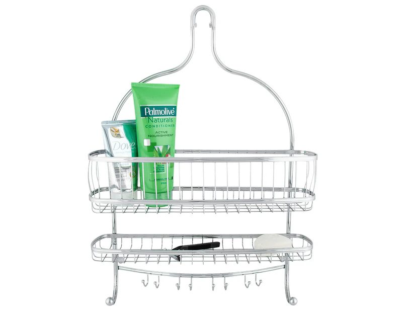 Interdesign York Lyra Wide Shower Caddy - Chrome