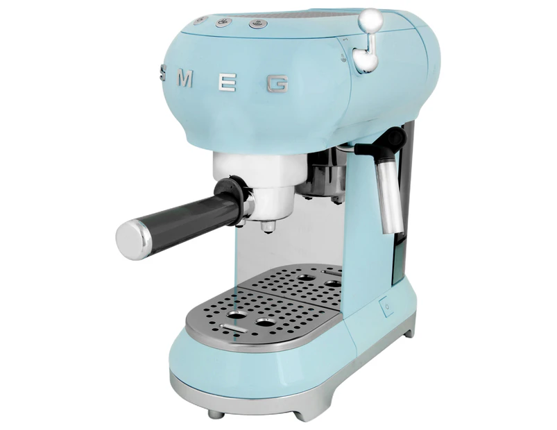 Smeg ECF01 Espresso Coffee Machine - Pale Blue