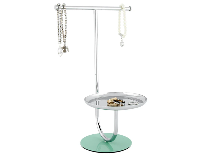 Umbra Platform Jewellery Stand - Chrome/Mint