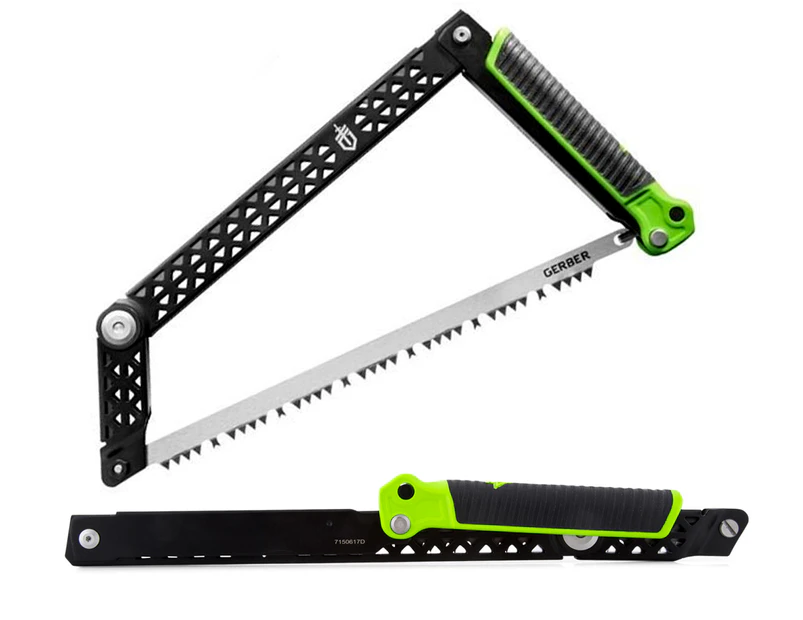 Gerber Freescape Foldable Camping Saw - Black/Green