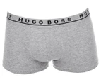 Hugo Boss Men's Cotton Stretch Boxer/Trunk 3-Pack - Grey/Charcoal/Black