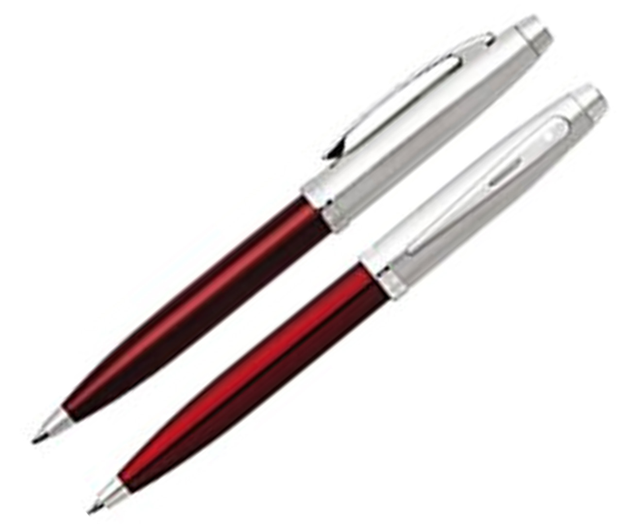 Sheaffer 100 Series Ballpoint Pen & Pencil Set - Red/Black ink ...