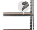 Industrial Steel 5-Tier Shelving Unit - Black/Grey
