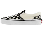 Vans Kids' Classic Slip On Shoe - Black/White