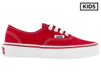 Vans Kids' Authentic Shoe - Red/True White