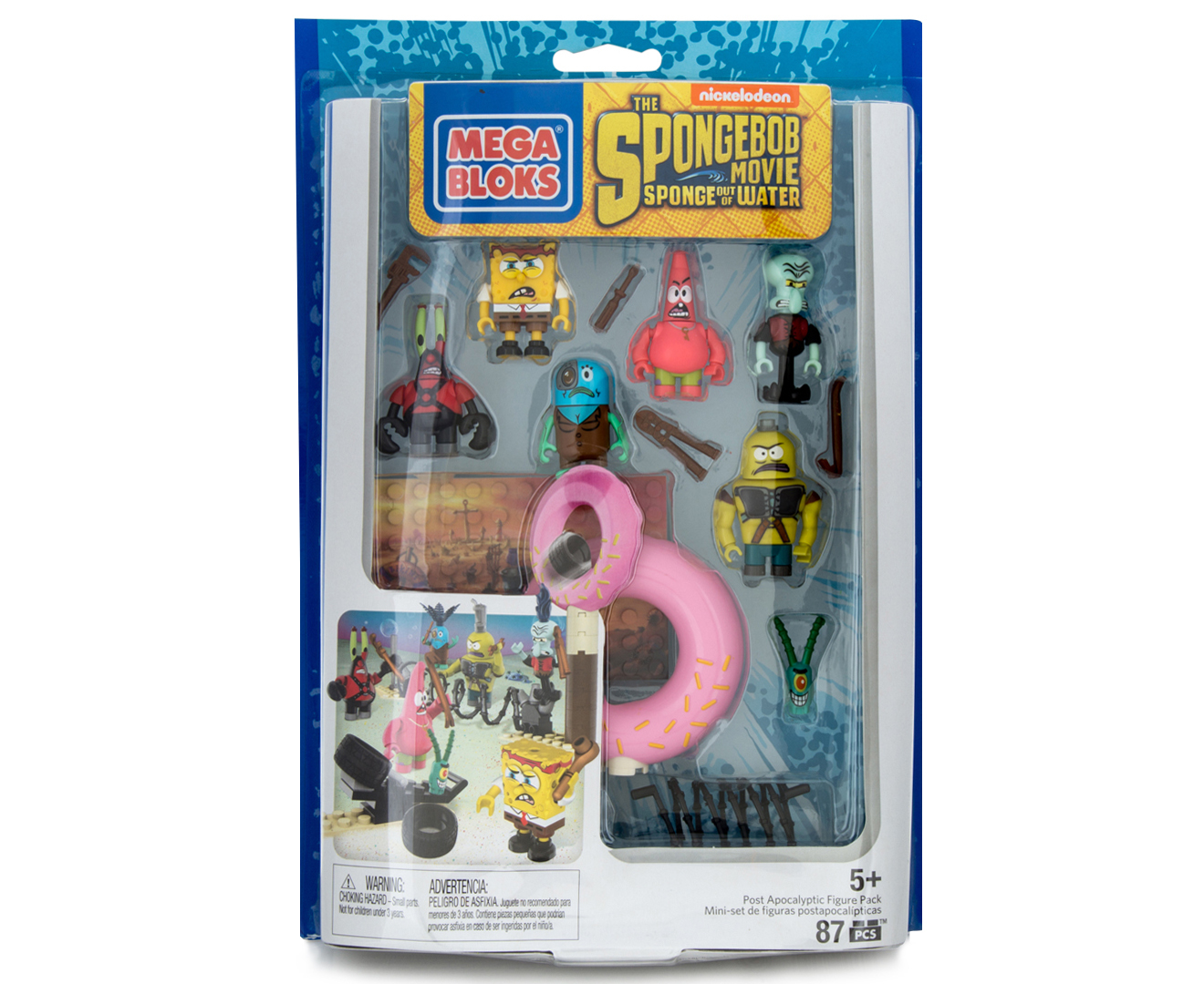 Mega Bloks SpongeBob Movie Post Apocalyptic Figure Pack Playset