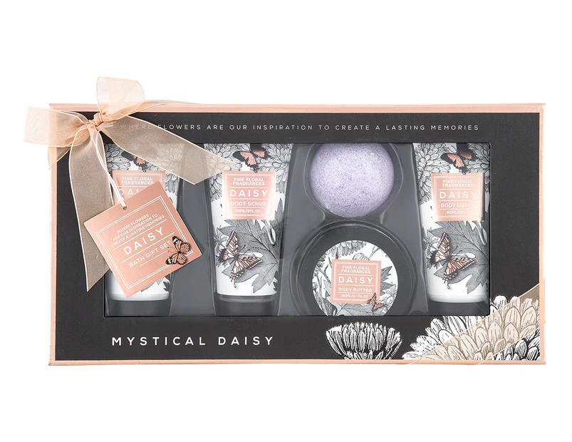 Fine Floral Fragrances 5-Piece Mystical Daisy Bath Gift Set