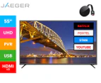 JAEGER 55" 4K UHD LED TV w/ Google Chromecast Ultra