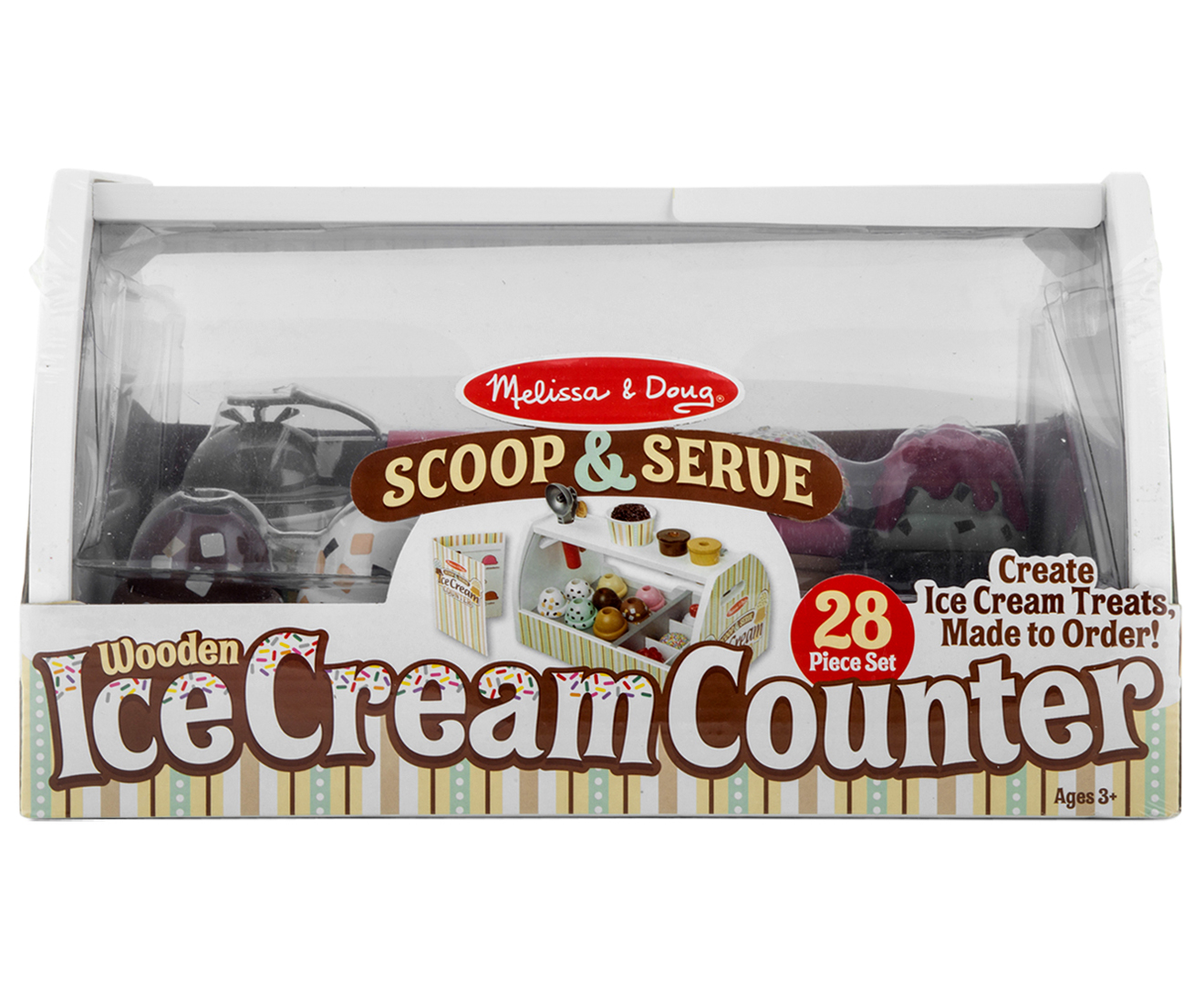 melissa & doug wooden scoop & serve ice cream counter