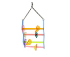 Parrot Toy Acrylic Ladder With Beads Toy Health Interactive Ornament Cage Bird