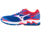 Mizuno Women's Wave Inspire 13 Running Shoe - Strong Blue/White/Diva Pink