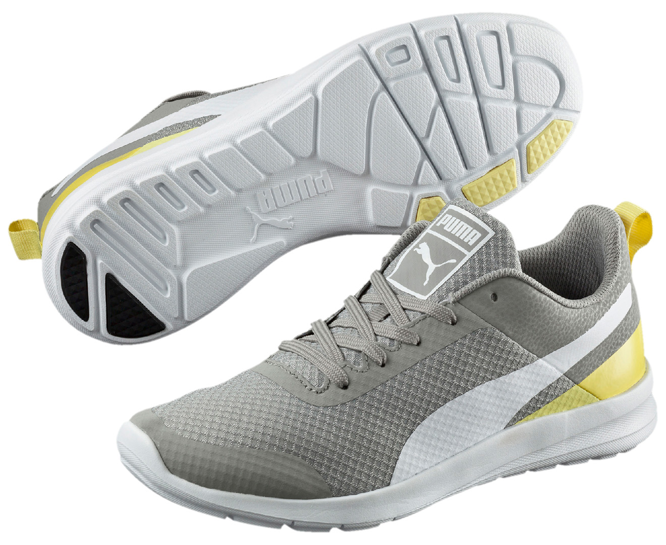 Puma Men's Trax Shoe - Drizzle/Limelight | Catch.co.nz