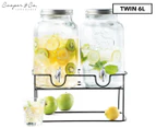 Cooper & Co. Twin 6L Drink Dispenser - Clear