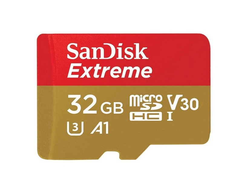 SANDISK SDSQXAF-032G-GN6MA 32GB MICRO SDHC EXTREME A1 V30, UHS-I/ U3, 100MB/s