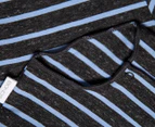 Bonds Baby Signature Short Sleeve Bodysuit 2-Pack - Dark Grey/Blue