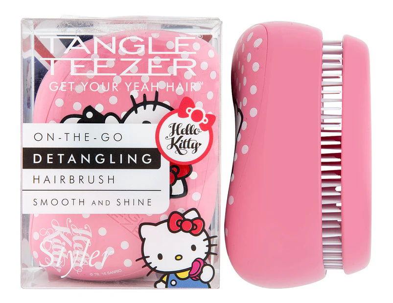 Tangle Teezer On-The-Go Hello Kitty Detangling Hairbrush - Pink