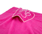 Paw & Claws Pet Drying Towel w/ Hand Pockets - Pink