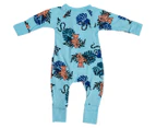 Bonds Baby/Toddler Leopard Zip Wondersuit - Blue/Orange