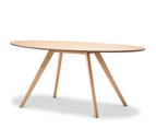 Natural Oak 1.8m Oval Dining Table