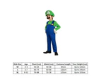 Super Mario Bros Luigi Boys Costume